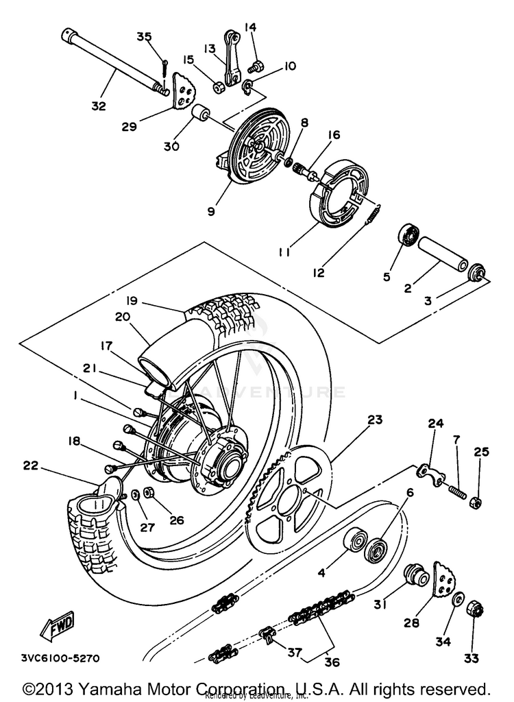 Rear Wheel Schematic