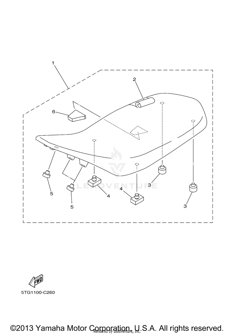 Seat YFZ450 - YFZ450T - 2005 Schematic