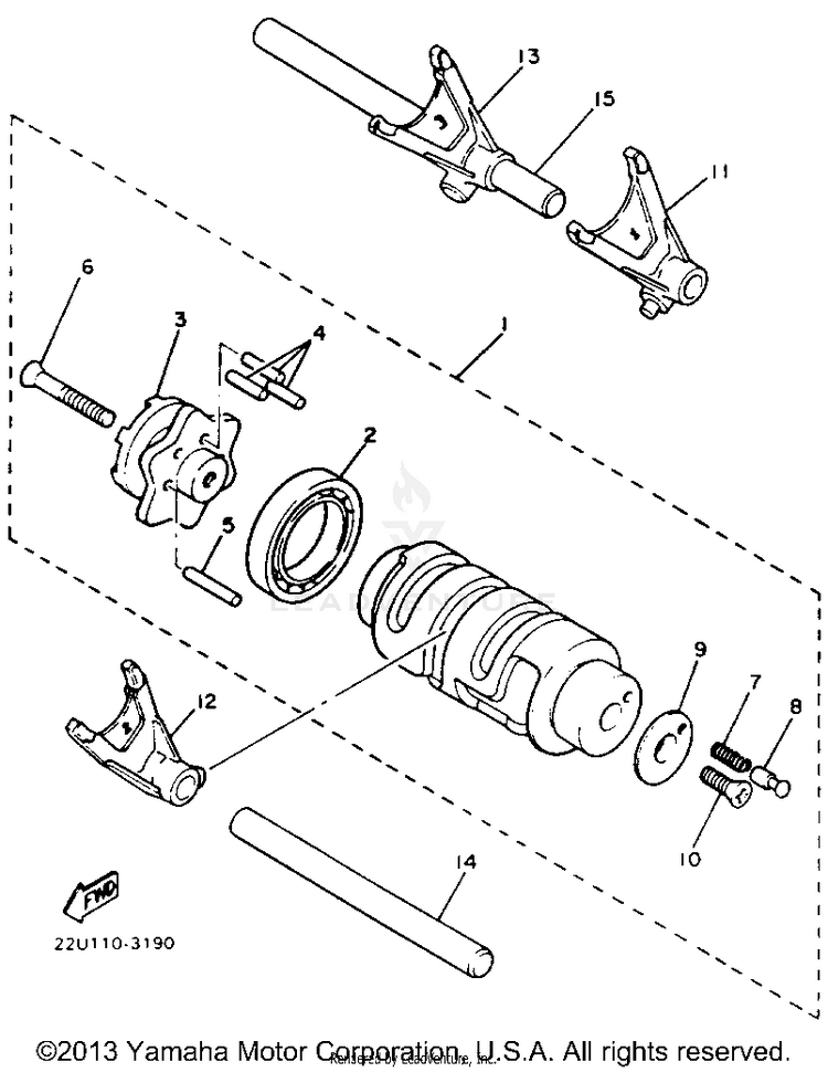 Shift Cam Fork Schematic