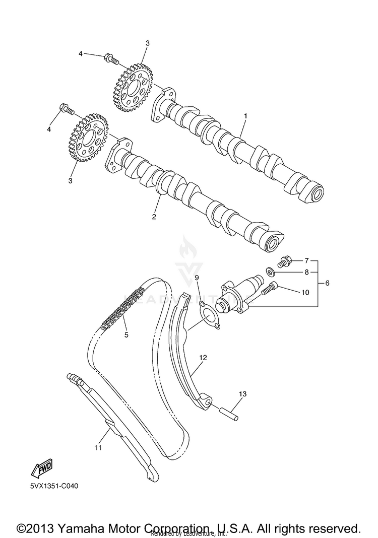 Camshaft Chain Schematic