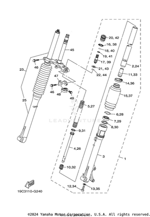 Front Fork Ley Schematic