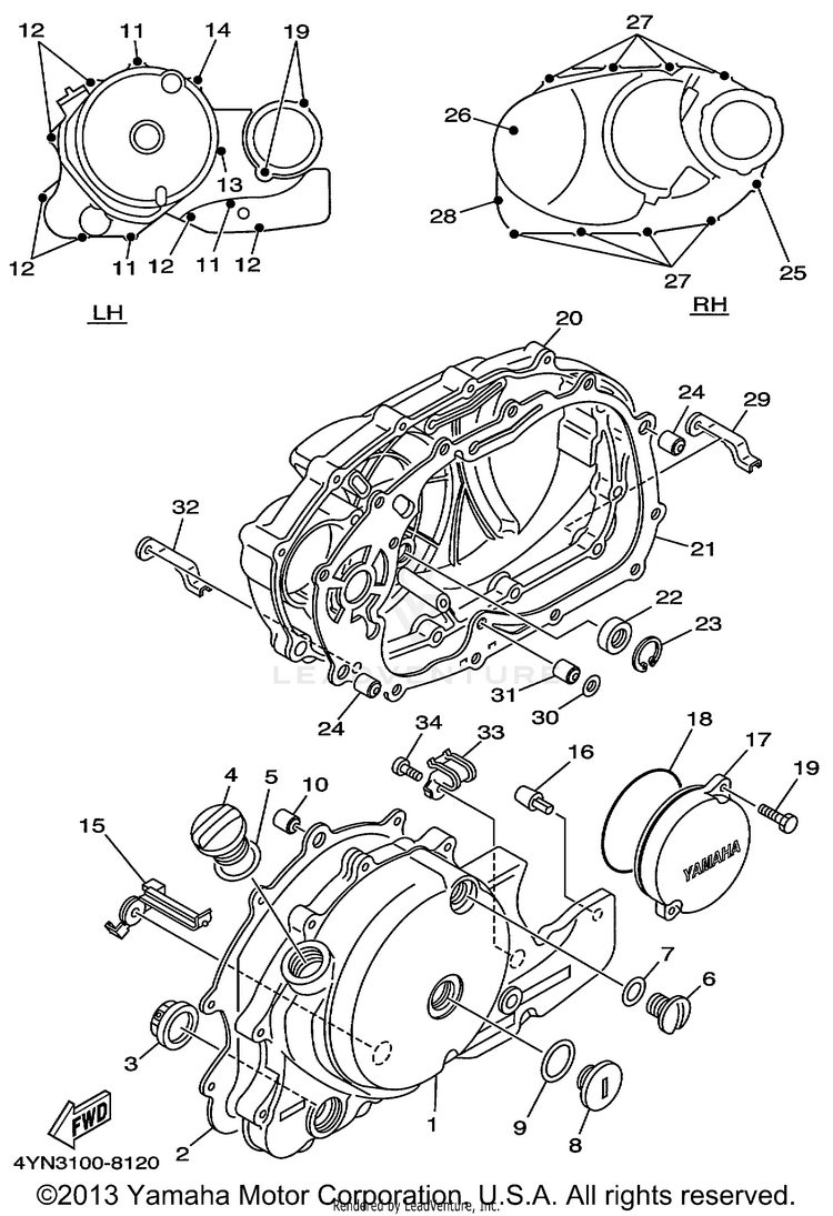 Crankcase Cover 1 Schematic