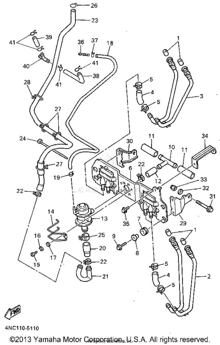 Emission Control Device Schematic