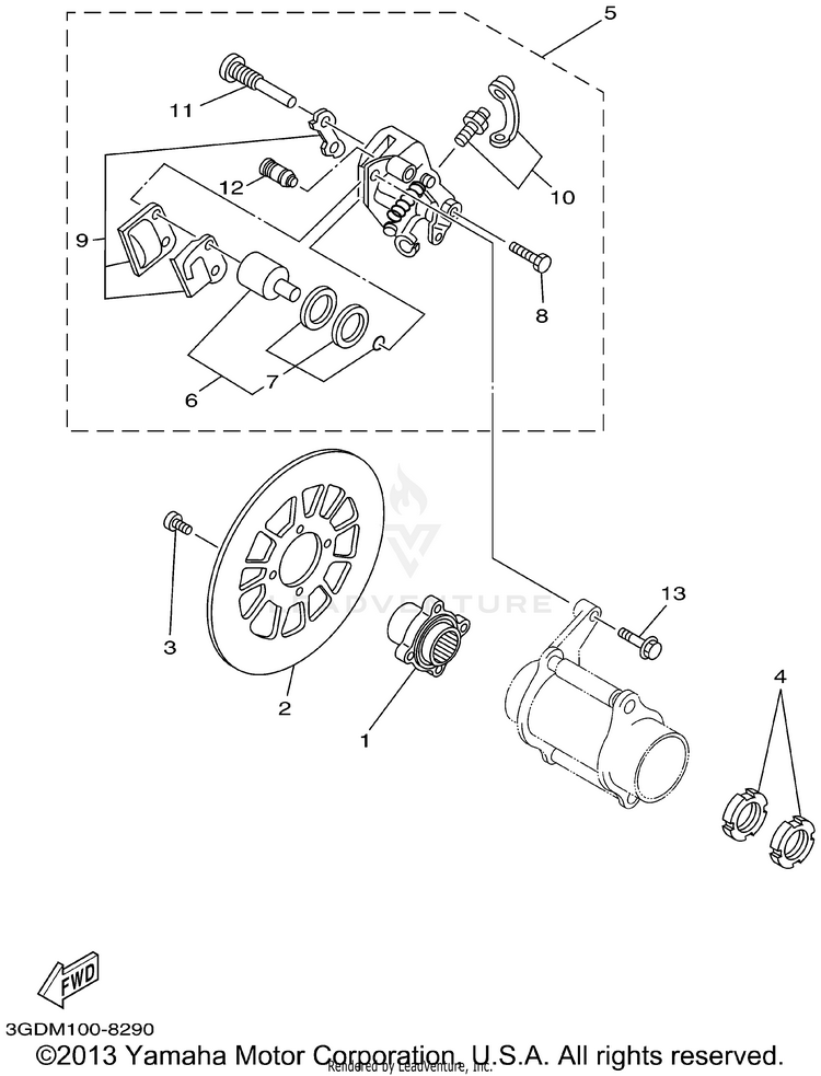 Rear Brake Schematic