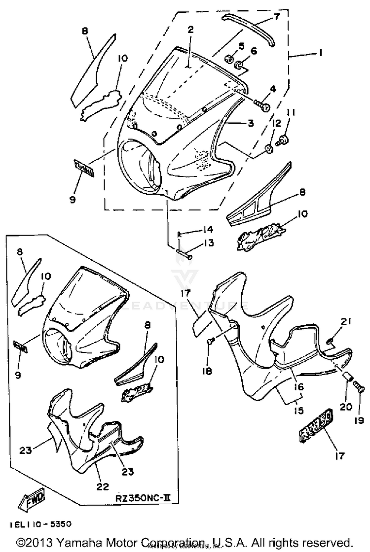 Fairing - Cowling Schematic