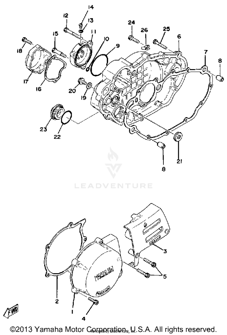 Crankcase Cover Schematic