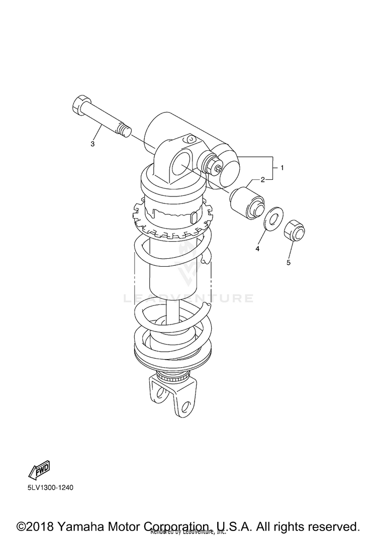 Rear Suspension FZ1 (CA Ed.) - FZ1TC - 2005 Schematic