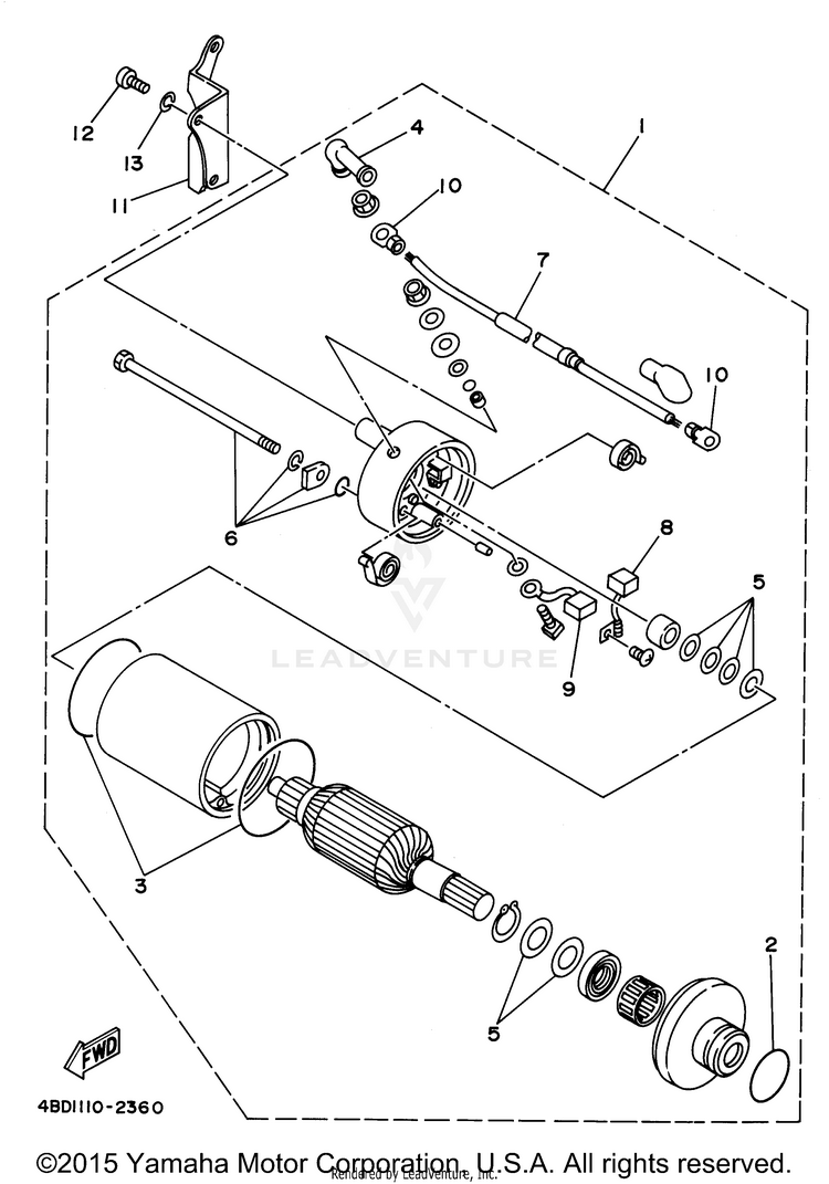 Starting Motor Schematic