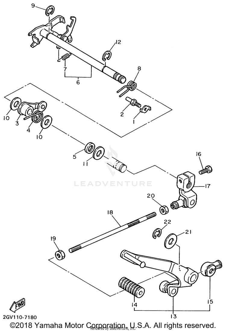 Shift Shaft Schematic