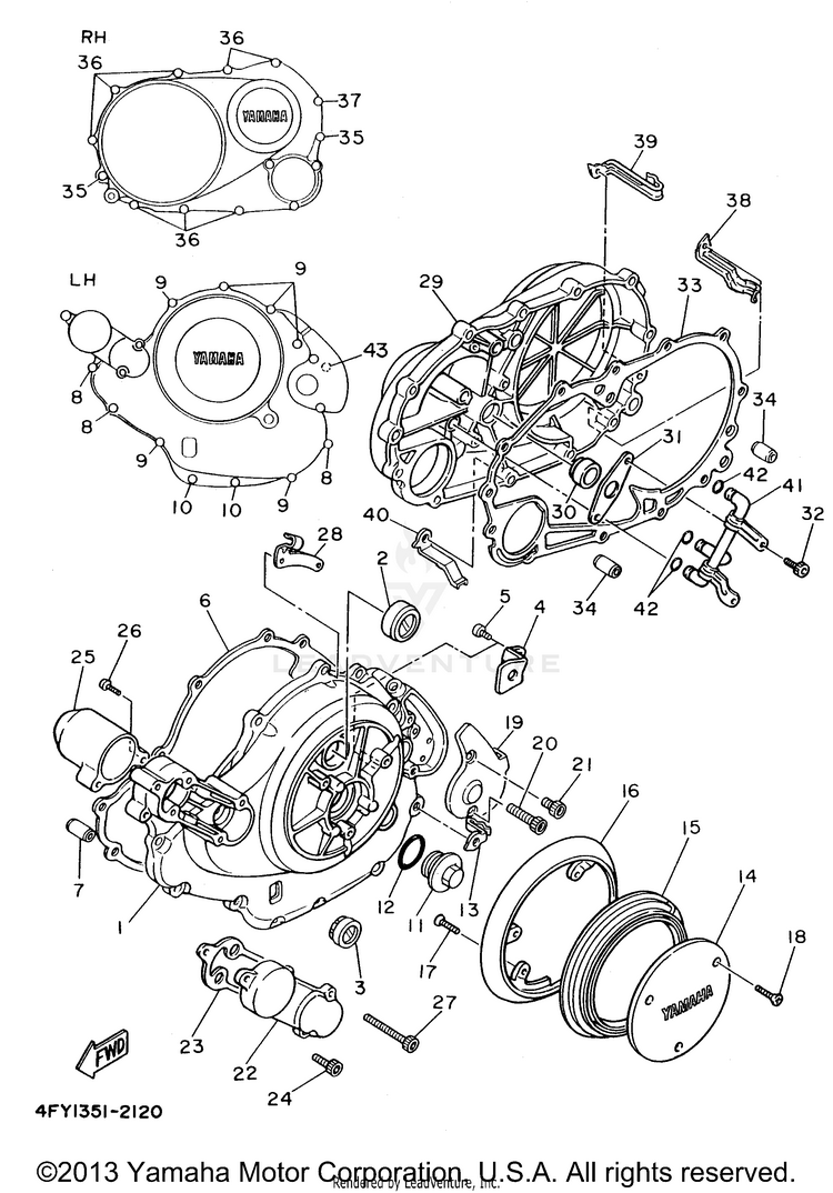 Crankcase Cover 1 Schematic