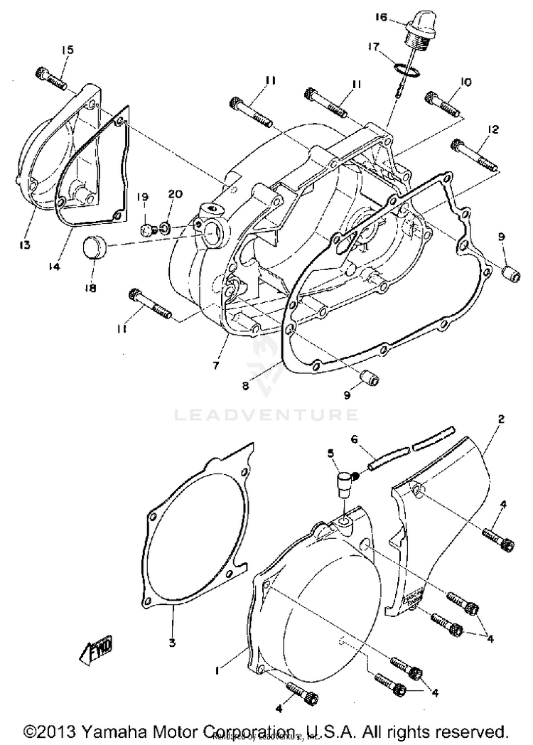 Crankcase Cover Schematic