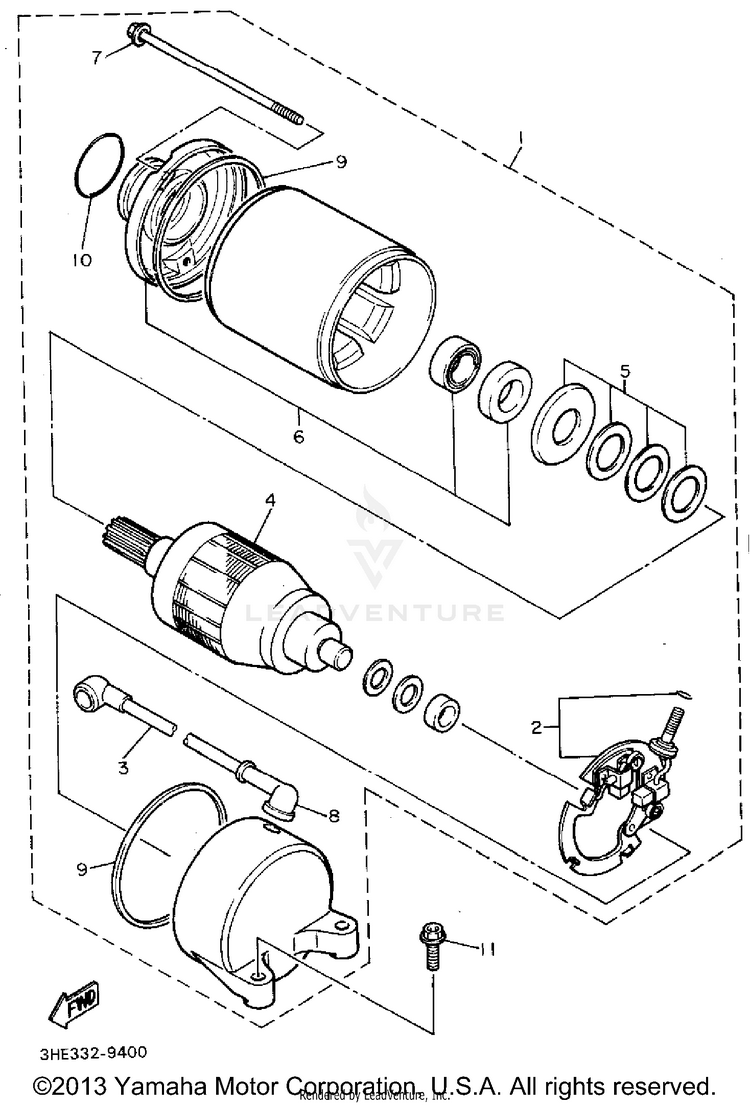 Starting Motor Schematic