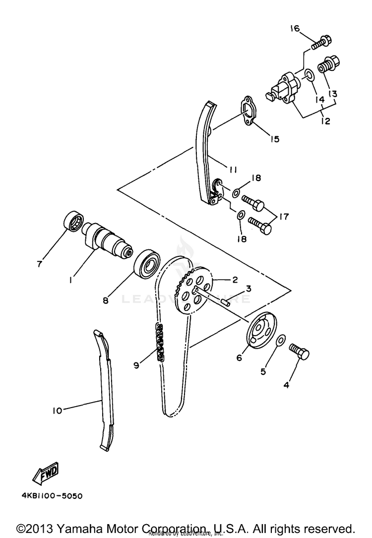 Camshaft - Chain Schematic
