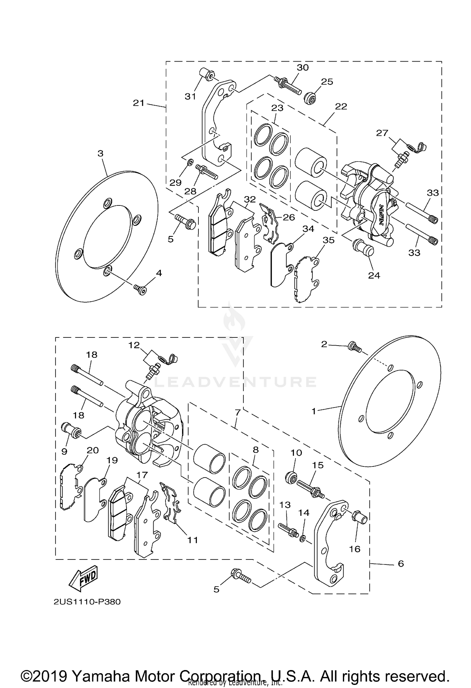 FRONT BRAKE CALIPER