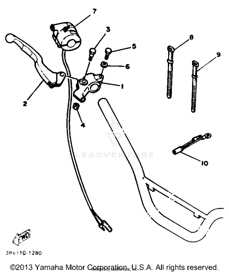 Handle Switch - Lever Schematic
