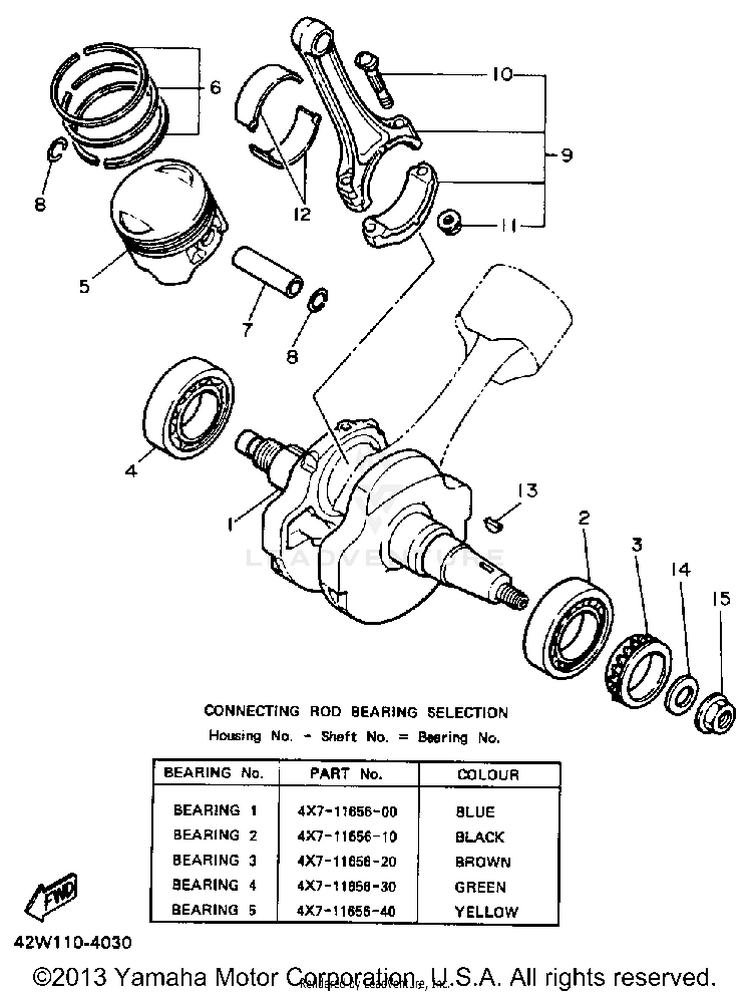 Crankshaft Piston Schematic
