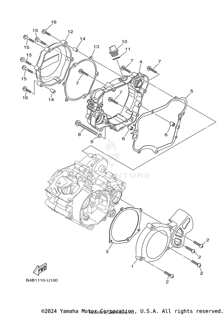 Crankcase Cover Schematic