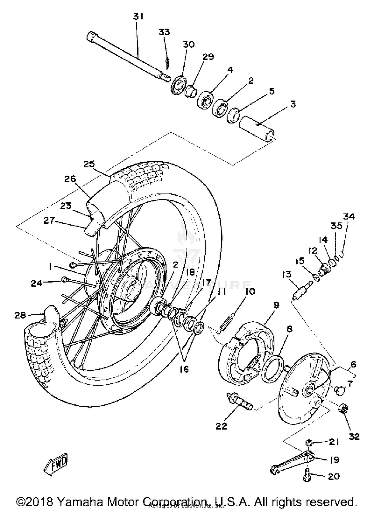 Front Wheel Schematic