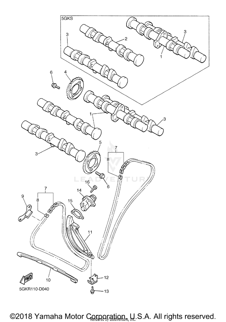 Camshaft Chain Schematic