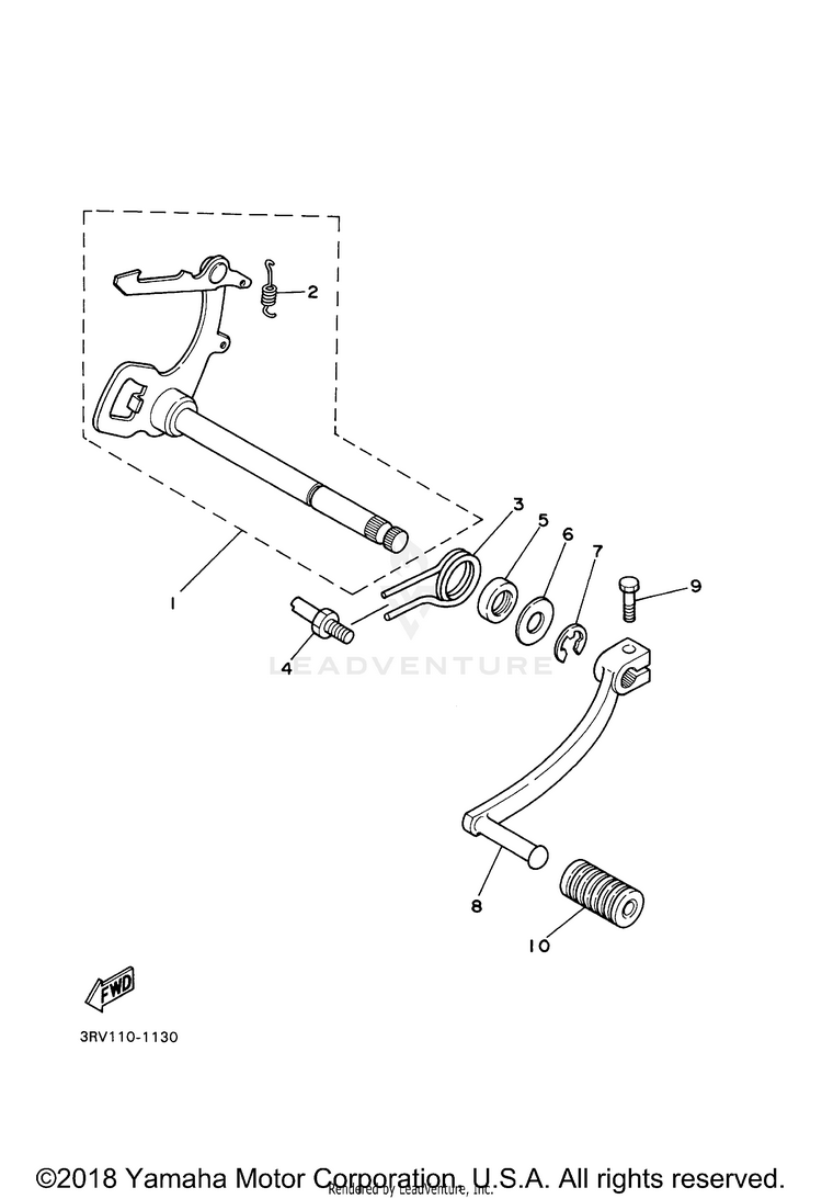 Shift Shaft Schematic