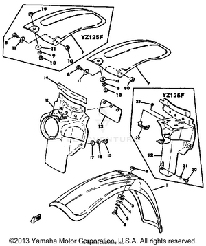 Fender Yz125e - F Schematic