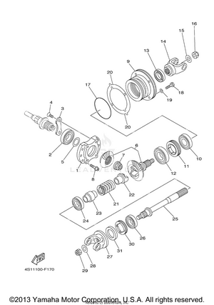 Middle Drive Gear Schematic