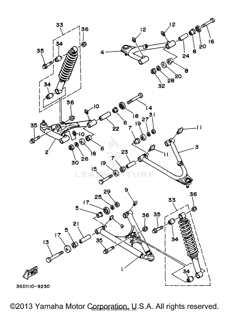 Front Suspension Wheel Schematic