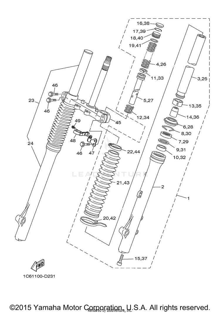 Front Fork Schematic