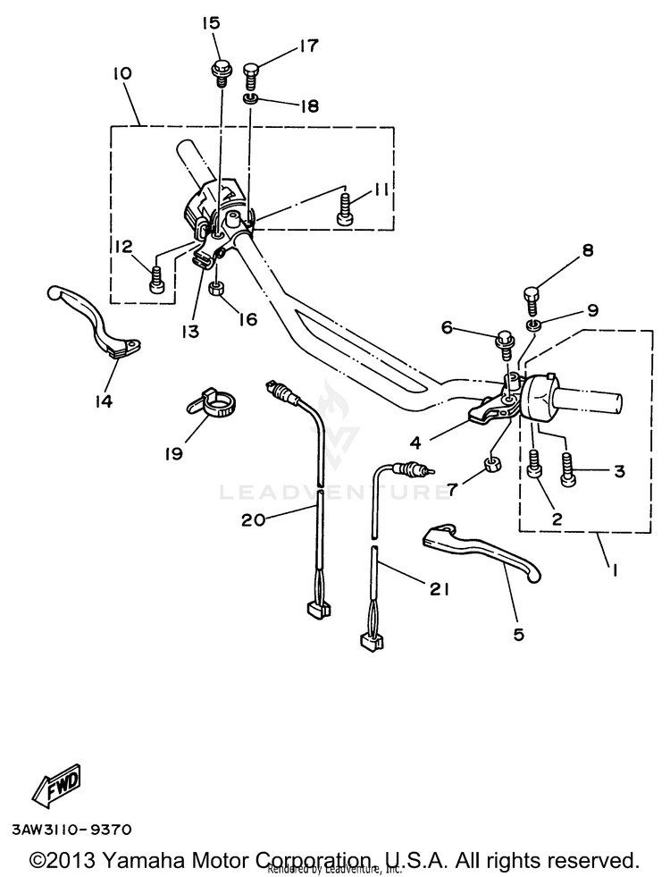 Handle Switch Lever Schematic