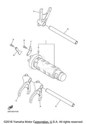 Shift Cam Fork Schematic