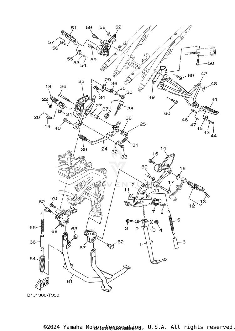 Stand Footrest Schematic