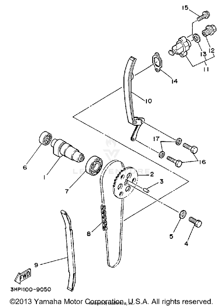 Camshaft-Chain Schematic