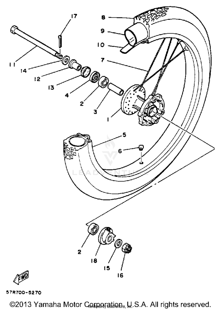 Front Wheel Schematic