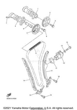 Camshaft Chain Schematic