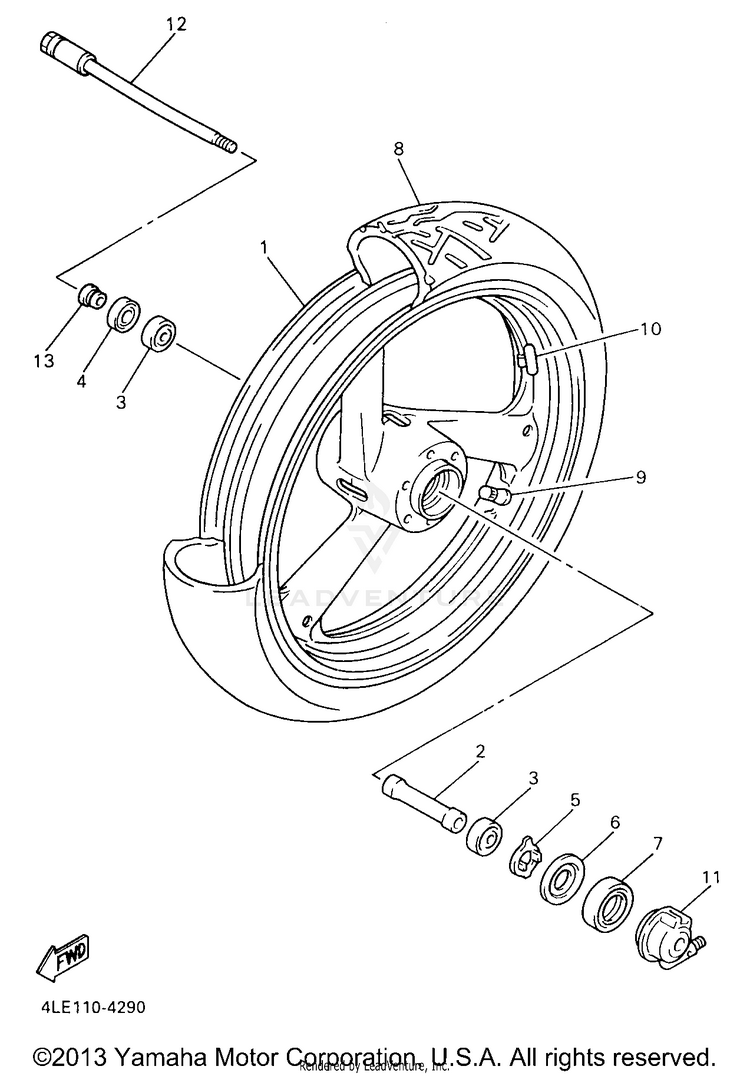 Front Wheel Schematic