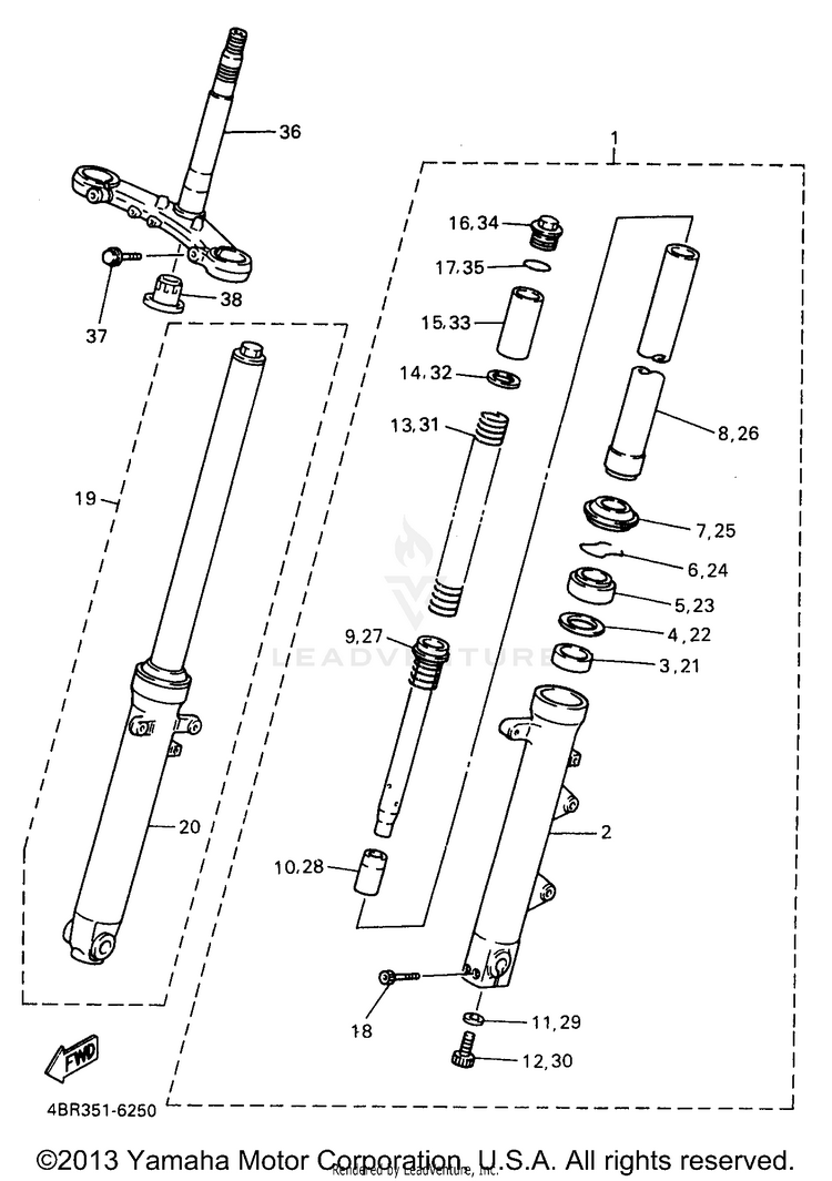 Front Fork Schematic