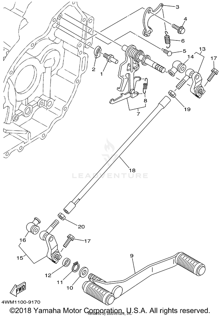 Shift Shaft Schematic