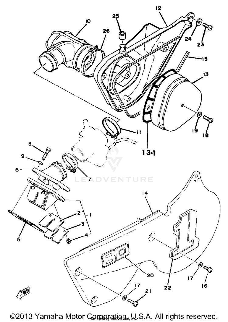 Intake Yz80g Schematic