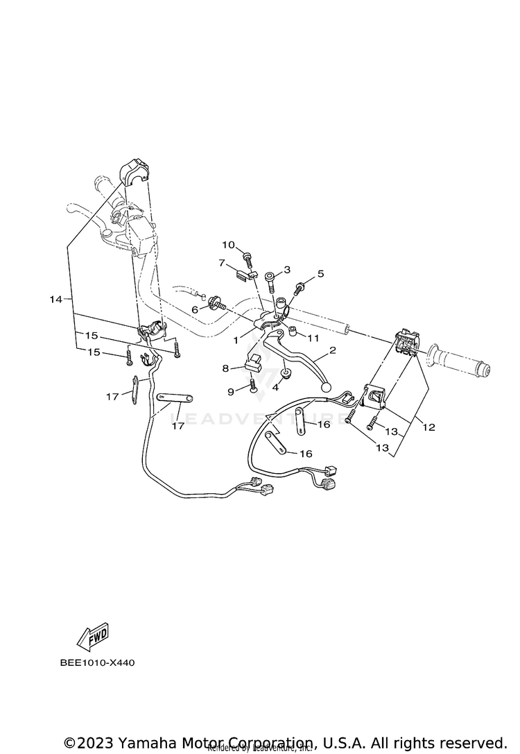 Handle Switch & Lever Schematic