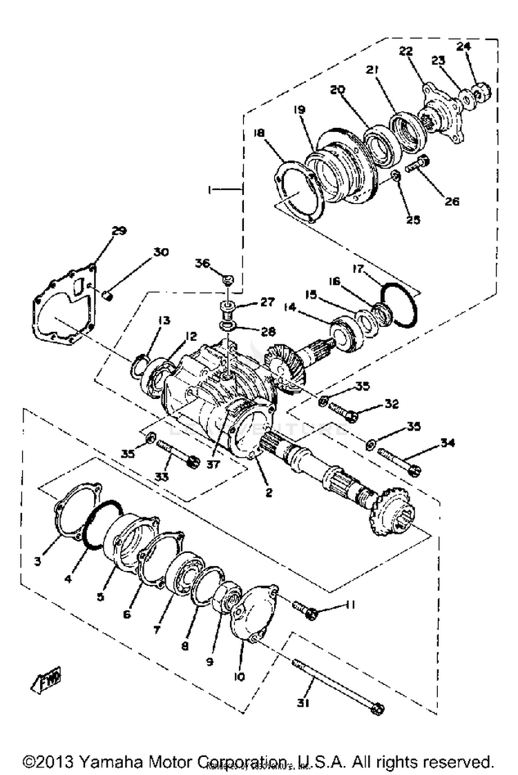 Middle Drive Gear Schematic