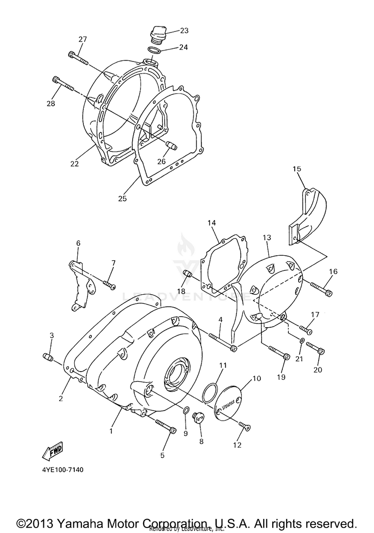 Crankcase Cover 1 Schematic