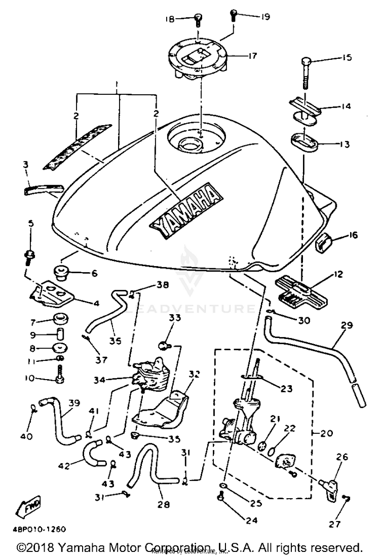 Fuel Tank Noncalifornia Model Schematic