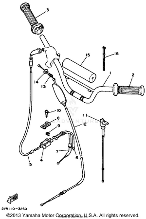 Handlebar - Cable Schematic