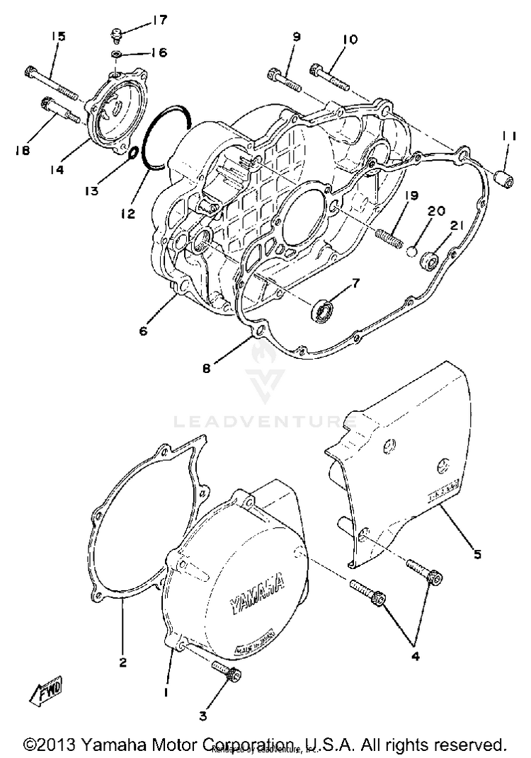 Crankcase Cover Schematic