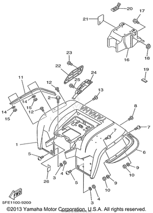 Rear Fender Schematic