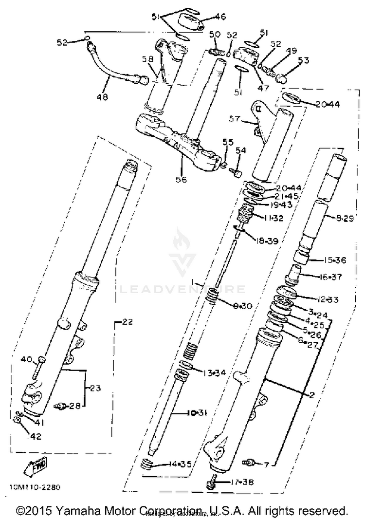 Front Fork Schematic