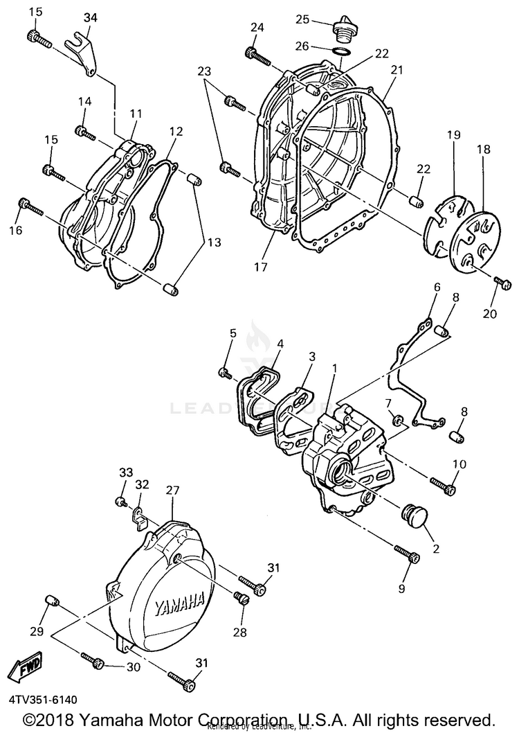 Crankcase Cover 1 Schematic
