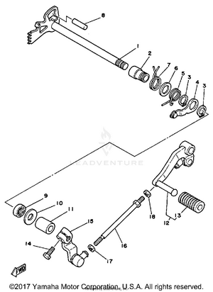Shift Shaft Schematic