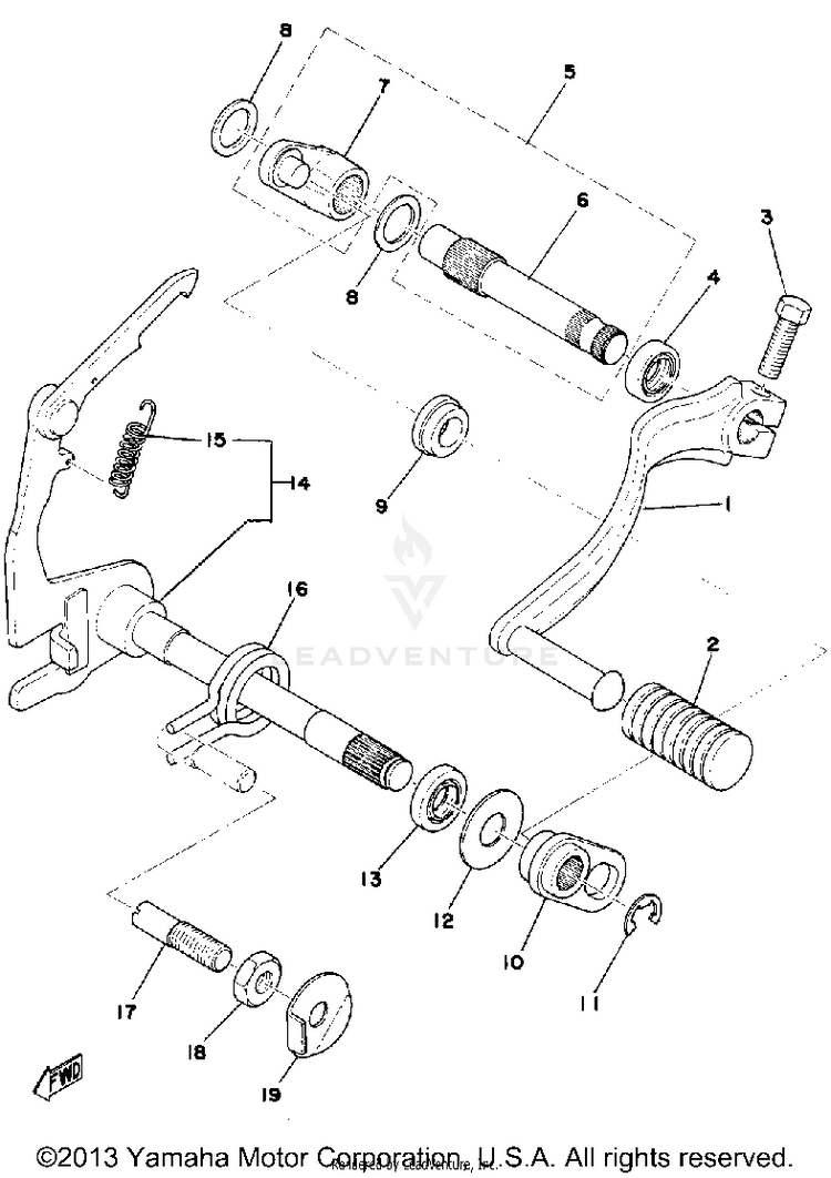 Shift Shaft Schematic