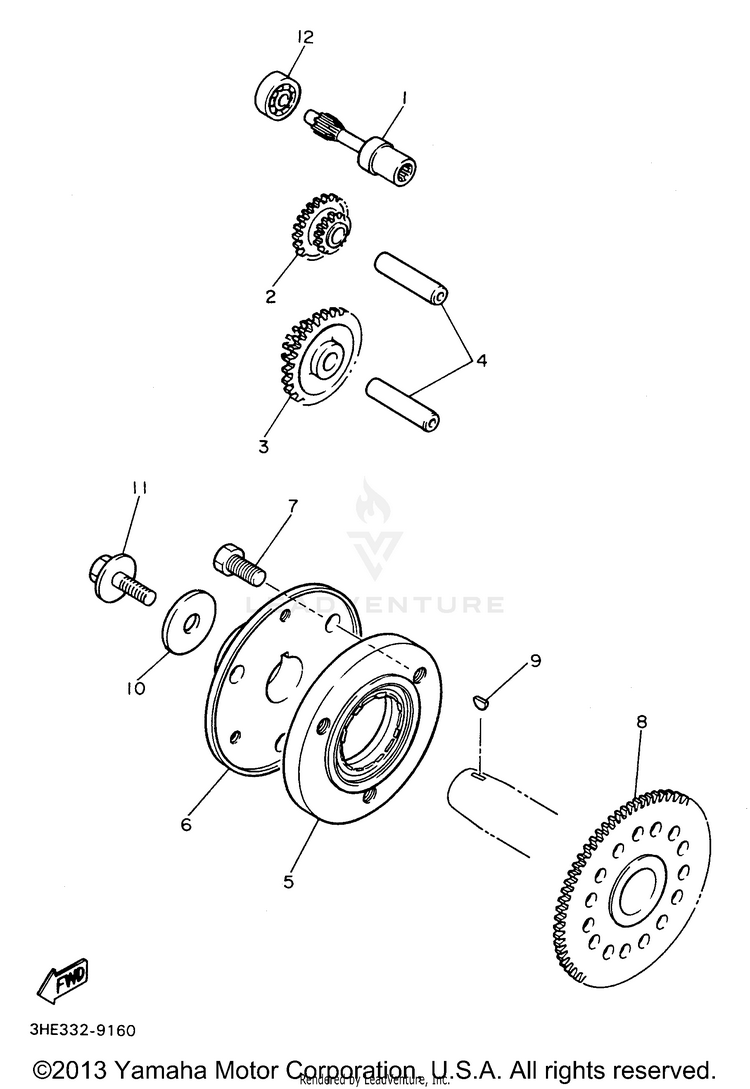 Starter Clutch Schematic